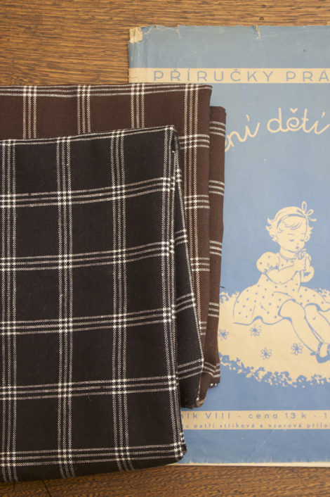 リネンウールウインドウペンチェック３×３